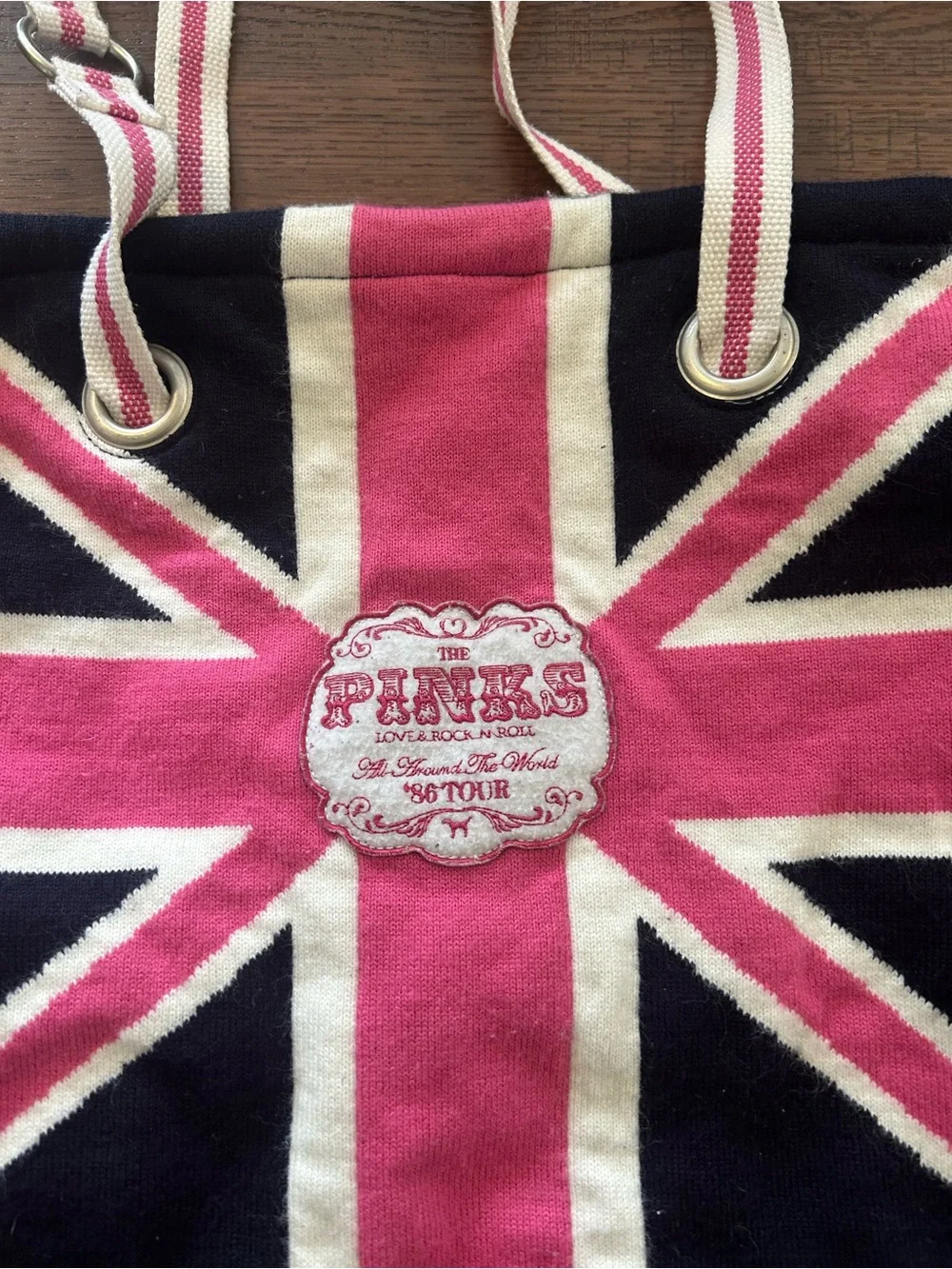 Victoria’s Secret “The Pinks Love & Rock N Roll Around The World ‘86 Tour Tote